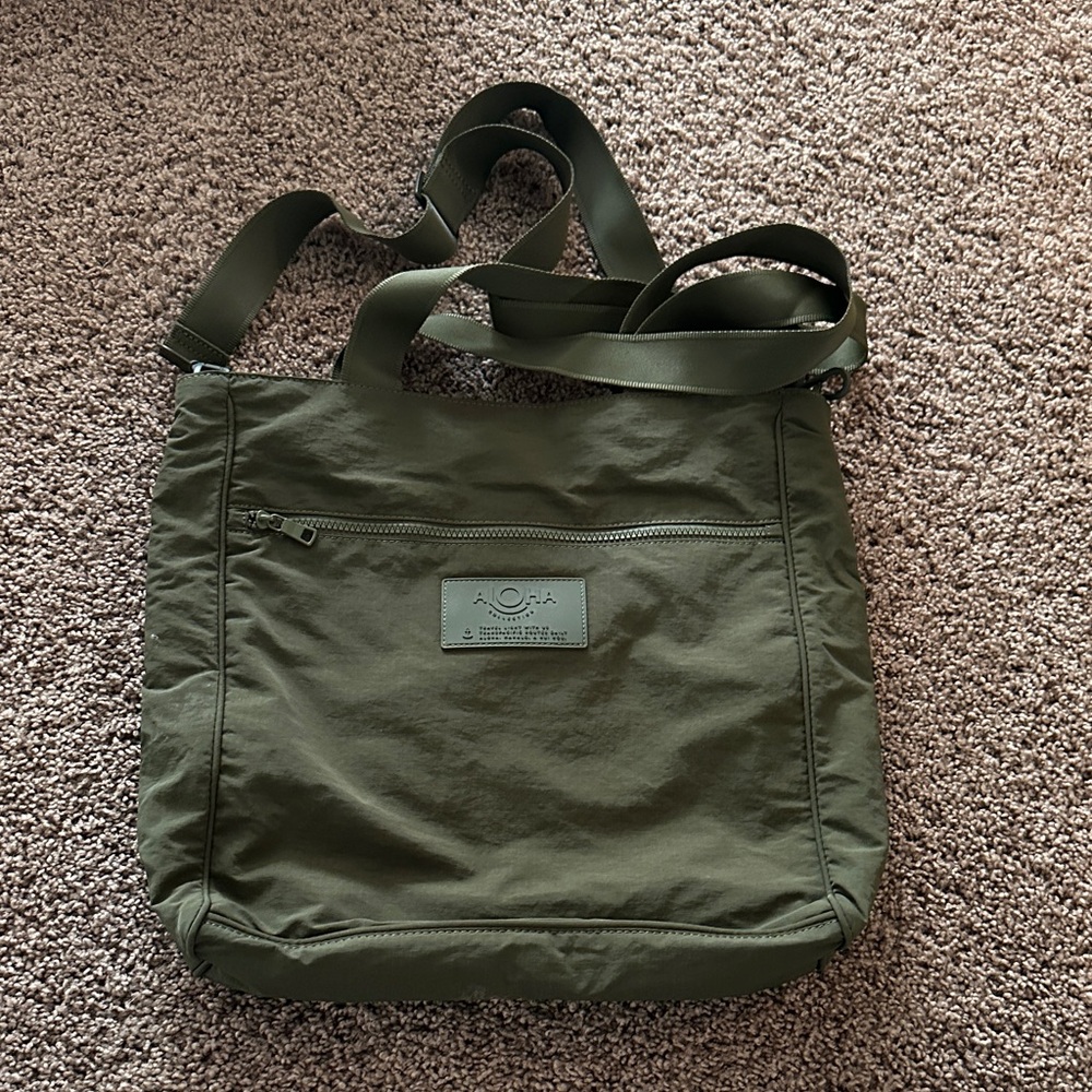 ALOHA Collection Olive Green Tote Bag